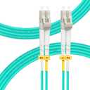 FLYPROFiber- LC to LC Fiber Cable, OM4 4M Fiber Optic Cable Multimode Duplex 50/125um LSZH 40GB/100GB, Length Options: 0.2m-100m, 4M (13ft)