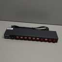 1U PDU Horizontal Rackmount Power Strip - Surge Protector 10 NEMA 5-15R Outlet 100V-240V/15A 1800 Joules, 10 Independent LED Switches, w/6 ft Cord, for Network Server, ETL Listed, by CENTROPOWER