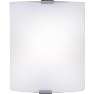 Canarm 1-Light Wall Sconce, Frosted Glass Shade with Gray Accents, Low-Profile Transitional Wall Lighting for Bedroom, Hallway or Living Room
