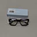 Livho Oversized Eyewear Frame for Woman and Men - Rectangle Fashion Glasses for Computer, Chic Preppy Frame (*Coco Tortoise)