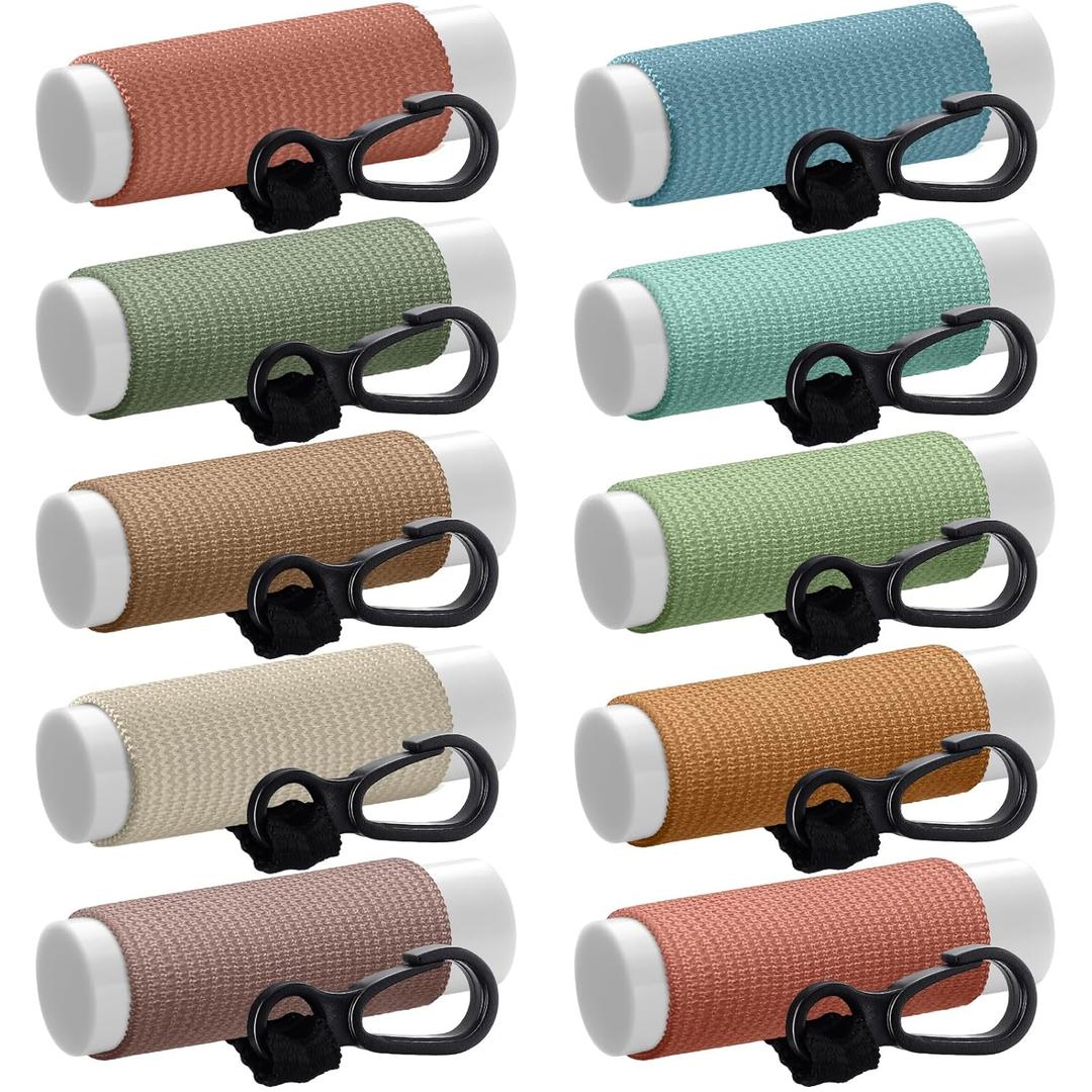 Sureio Pack of 10 Lip Balm Holder Keychain Compact Clip On lipstick Lip Gloss Holder Keychain Elastic lipstick Sleeve Clip (Earth Tones) Sureio Pack of 10 Lip Balm Holder Keychain Compact Clip On lipstick Lip Gloss Holder Keychain Elastic lipstick Sleeve Clip (Earth Tones)