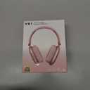 Wentronic Y01 Wireless Noise Canceling Headphones Bluetooth 5.3 Over Ear Headphones with Microphone, Hi-Res Audio, 48H Playtime, Foldable Comfortable Earpads,Compatible with iOS,Android,PC, Pink