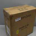 Square Ceiling Light Fixture Flush Mount Ceiling Light Black 2-Light with Seeded Glass, Industrial Ceiling Light Fixture for Kitchen Hallway Porch