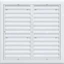 16x16 Air Vent Covers, Air Return Vent Cover Grill for Ceiling & Sidewall, Adjustable Airflow, Quiet Operation HVAC Cold Air Intake Grille for Home Improvement, White