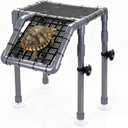 Turtle Basking Platform, 10.8" Width Aquatic Turtles Dock, Sloped Ramp with 8pcs Strong Suction Cups and Encryption Grid, Turtle Tank Accessories for Above 12 inches Wide Aquarium