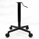 Desk Replacement Legs - Metal Heavy Duty Adjustable DIY Coffee Dining Tables Leg - for End Table, Night Stands, with Glides Furniture Leveling Feet(Black B) (52-76cm)