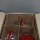Anchor Hocking SnugFitTM Round Food Storage Containers with Lids (4-Piece, 7-cup, Red, oven-safe)