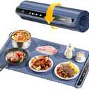 LNNIW Warming Mat for Food,Food Warming Mat,Electric Warming Tray for Buffets Party and Home Daily Use,Heating Fastly in 10s,Portable Design,Timed Function for Your Family.