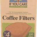If You Care # 4 Cone Shaped Unbleached All Natural Compostable Coffee Filters, 100 Count (Pack of 1), Chlorine Free