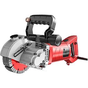 Electric Wall Grooving Cutting Machine Chaser 110V for Slotting Brick Granite Marble Concrete Grooves With 5Pcs 5Inch 133mm Diameter Saw Blades Dustproof and Line Infrared Sighting