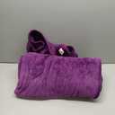 EASELAND Soft Blanket Queen Size Winter Warm Fuzzy Microplush Lightweight Thermal Fleece Blankets for Couch Bed Sofa,90x90 inches,Purple