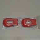 Hood Lock Latches Cover Decor Trim, Exterior Hood Latch Lock Catch Brackets Cover Trim, Compatible with Jeep 2018-2022 Wrangler JL JLU, 2020-2021 Gladiator JT - Red