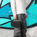 Growalleter Carrying Case Compatible with Nintendos Switch 2- Hard Shell Travel Case with 10 Game Cartridge Holders, Shockproof EVA Shell + Soft Inner Liner, Mesh Pocket for Accessories (Black)