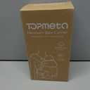 Topmeta Newborn Carrier, Soft and Lightweight Baby Carrier Wrap | Ergonomic, Adjustable Neck Support | Ideal for Newborn 7-24 lbs | Enhanced Comfort and Support, Deep Grey