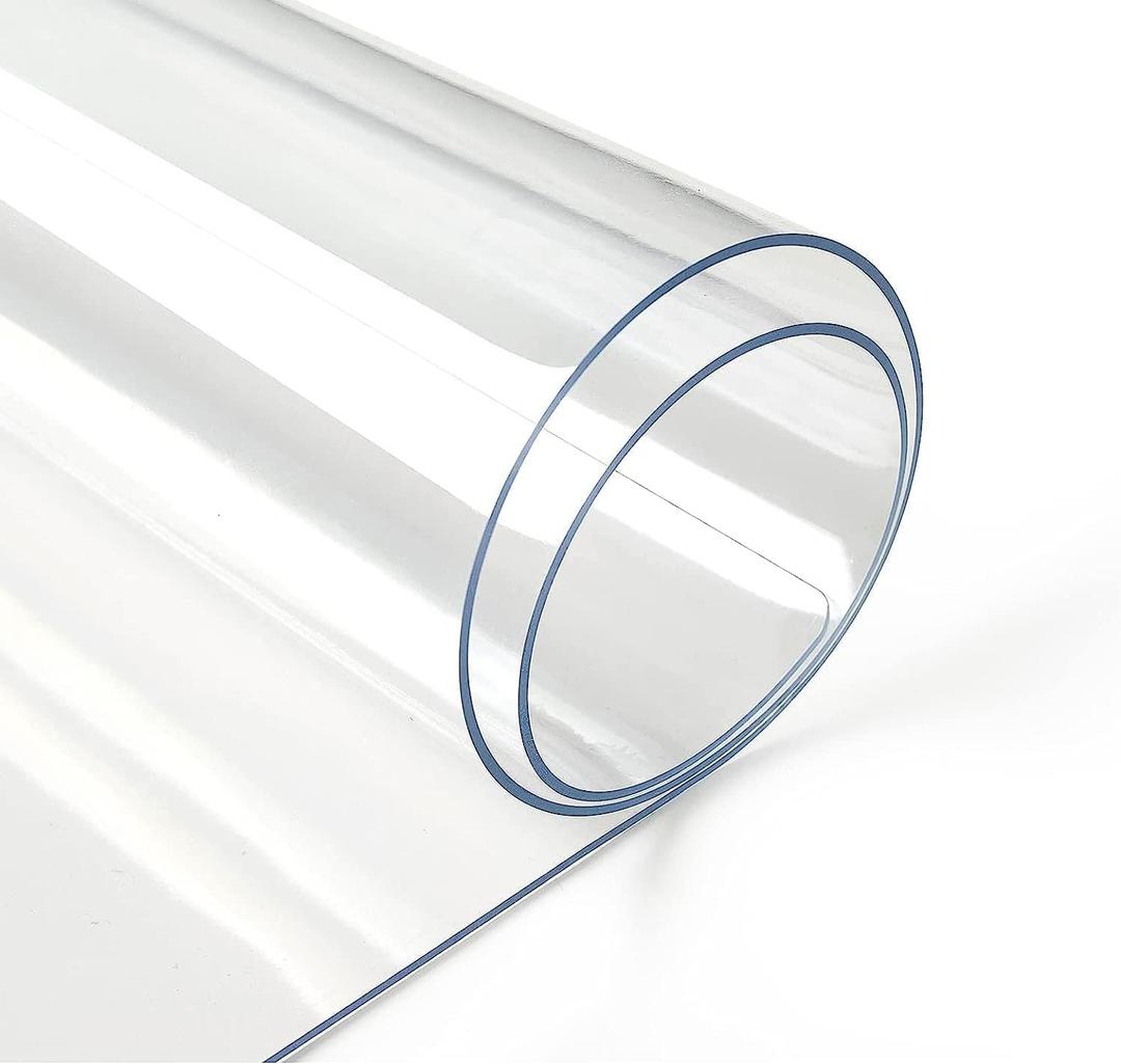 Deep Dream 1.5mm Clear Desk Cover Protector, 1824 Inch Clear Desk Cover, Rectangular Vinyl Desk Pad, PVC Plastic Table Cover for Office, Dresser, Night Stand, Computer & Writing Desk Tabletop