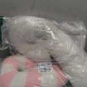 Lanpn Christmas Candy Cane Pillows Set of 2, Christmas Decoration Winter Throw Pillow Soft Fleece Long Lumbar Candycane Lollipop Peppermint Cushion for Sofa Xmas Decor (22x12 inch, Pink)