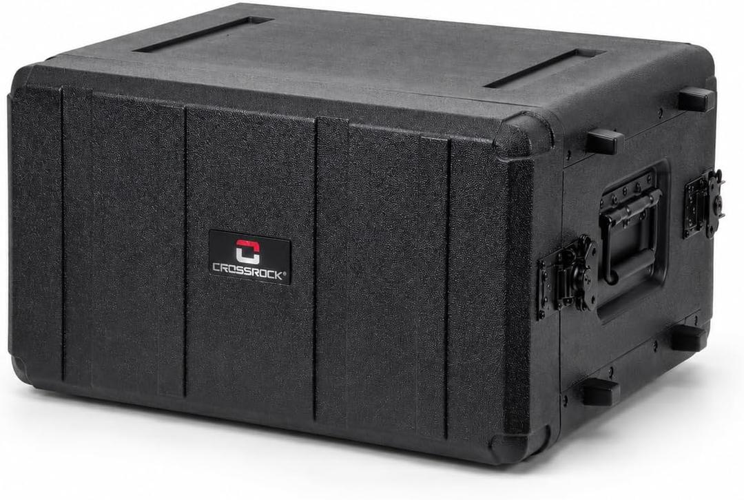 Crossrock 5U Rack Case 13.7" | Complete Wireless System Case, Adjustable Rails 9"–13", Extra-Deep Lids, Watertight PE (CRA9805U-350S), 5U – 13.7" Depth