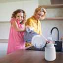 Soap Dispenser Ceramic with Easy-to-Press Pump Hand Lotion Liquid Dispenser for Shampoo Bathroom Kitchen 12 oz White