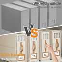 4 Pack Foldable Bed Sheets Set Organizers and Storage(King & Queen Size),Linen Fabric Closet Organizers with Window,Folding Bedding Storage Box for Bedsheets and Pillow Cube Organizer-Beige
