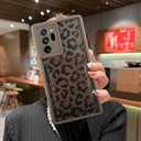 MOWIME Compatible with Samsung Galaxy Note 20 Ultra Case with Card Holder, Cheetah Print Shockproof Soft TPU Protective Cover Women Girls, Anti Scratch Wallet Case for Note 20 Ultra 6.9 Inch, Brown