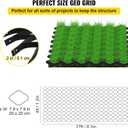 VEVOR Ground Grid 27 ft x 4 ft, 1885 lbs per Sq Ft Load Geo Grid, 2" Depth Permeable Stabilization System for DIY Patio, Walkway, Shed Base, Light Vehicle Driveway, Parking Lot, Grass, and Gravel