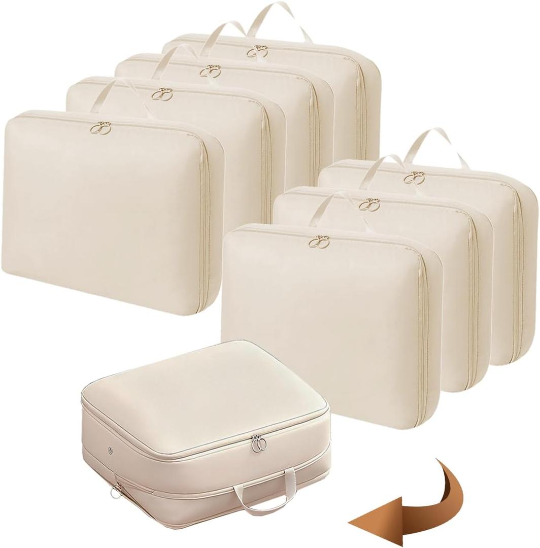 Closet Storage Bags 8 Pack, Soft Small Space Saver Organizer