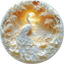 KAAYEE Wooden Puzzles for Adults, 3D Visual Effect Beautiful Peacock Wooden Jigsaw Puzzle Unique Shape Wood Puzzle Adult, Birthday Gifts for Puzzle Lovers Family Games (M-11.3 * 11.3 in-200pcs)