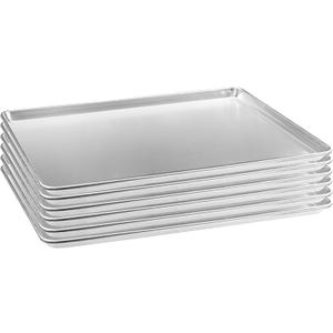 HARDURA Aluminum Baking Sheet Pan 18L X 26W X 1H Cookie Sheet, 6Packs, For Oven in Bakery & Restaurant, Kitchen