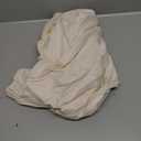 California Design Den 100% Organic Cotton Fitted Sheet Queen Size Only, Percale, Deep Pocket Fitted Sheet Queen, Lightweight, Snug-Fit, Crisp, All Around Elastic, 1 Pc (Creamy Ivory)