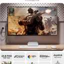 Portable Monitor 24 144Hz 1080P, 145% sRGB QLED Gaming Monitor, 0.1MS FreeSync, 450Nits Laptop Monitor, USB-C & HDMI, VESA & Stand, Large Second Screen for Laptop, Computer, Mini PC, Game Consoles