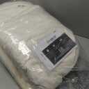 Lotus Karen Faux Fur Queen Comforter Set  Cream White Fluffy Comforter Queen Size, Big Bubble Faux Rabbit Fur Bedding Comforter Sets, Warm Cozy Fuzzy Bed Set 3 Pieces, 1 Comforter and 2 Pillowcases