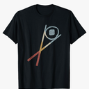 Sushi Sticks Sake Maki Retro Style Vintage T-Shirt, size M