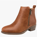 Jeossy Women's Ankle Boots, Classic Low Heeled Short Booties, Casual Comfortable Boots 9