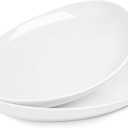 Sweese 2-Pack Porcelain Oval Serving Platters, White High-Grade Durable Professional, 14.5 Inch 2.0 Count