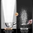 High Pressure Shower Head with Handheld,Removable Camper Showerhead with Hose and Adjustable Angle Bracket,RV Detachable Replacement 3 Spray Modes Shower Wand with Shut Off Button