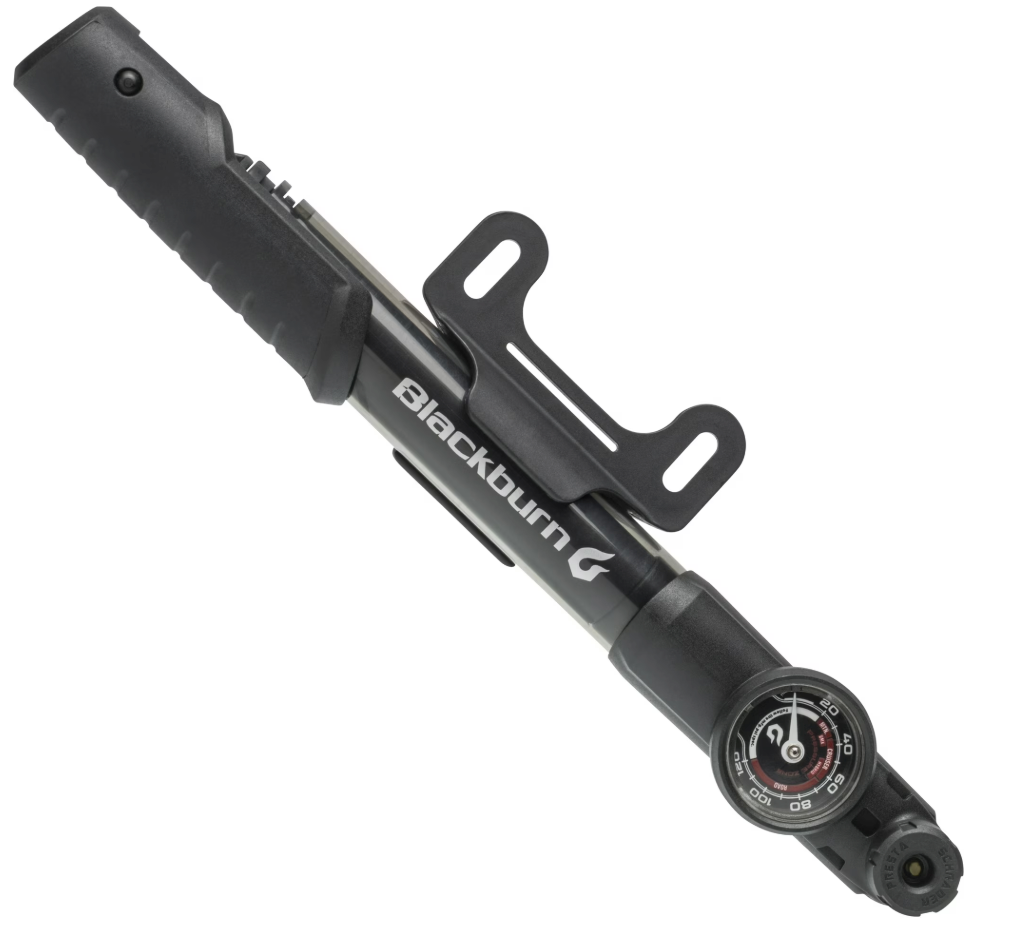 Blackburn Telescoping Bicycle Frame Pump with Gauge, Black