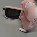 Microscope for Kids, 1000X Handheld Mini Portable Microscope with 8 Adjustable LED Lights, 2-Inch LCD Screen Pocket Microscope Camera for Toddlers-Education Christmas Birthday Gifts Toys for Girls (Pink)