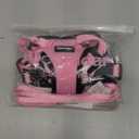 Dooradar Cat Harness and Leash Set, Escape Proof Safe Adjustable Kitten Vest Harnesses for Walking, Easy Control Soft Breathable Mesh Jacket with Reflective Strips for Cats, Pink, Medium