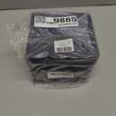 Sumnacon Tissue Box Cover Square Tissue Box Stylish PU Tissue Box Holder with Magnetic Bottom,Leather Cube Tissue Cover for Living Room Bathroom Bedroom Table Desk Home Office Car, Navy Blue