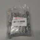 Jetland Cabinets Drawers Edge Pulls - 24-Pack, 1-1/4" Overall Length, Brushed Nickel, Concealed Tab Pulls for Kitchen Garage Cabinet Drawers, PW5018BS31L