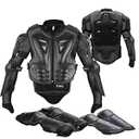 Youth Dirt Bike Gear, JUSTDOLIFE 5 PCS Motorcycle Armbor Protection Jacket, Kids Motorcycle Armor with Knee Pads Elbow Pads Chest Protector Racing for Outdoor Sports 