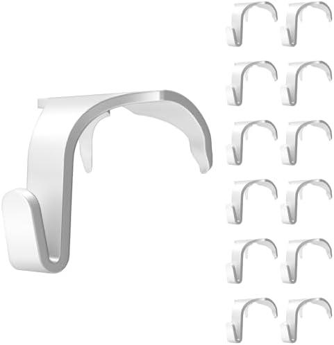 IRONDIY Molding Hooks for Picture Rails（12 Packs）,Molding Hooks White