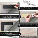 Medipaq Greatideas Non-Slip Mat and Rug Grippers - Stop Your Mats and Rugs from Slipping and Sliding! Black 4X Pack