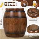 Civaner 2 Pcs Western Cowboy Party Decoration, PVC Inflatable Pirate Barrels Western Cowboy Decor Barrel for Wild West Adventure Party Nautical Themed Photo Props Farmhouse Supplies