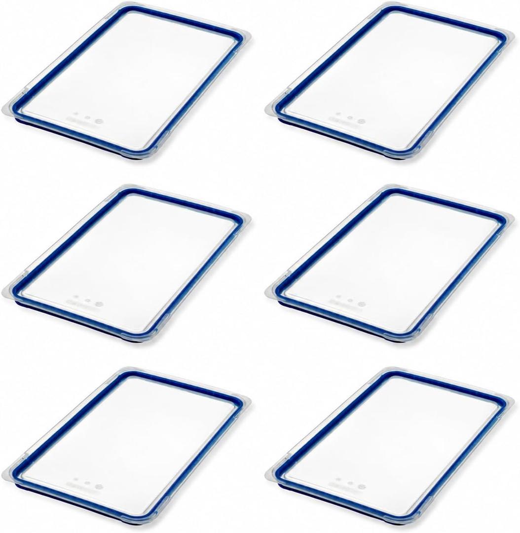 Araven Polypropylene Airtight Lid, GN 1/3, 6 Ct, Clear