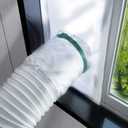 Loviga Window Seal for Portable Air Conditioner, 100% Sealing Effect AC Window Seal Vent Kit for Portable Air Conditioner Tumbler Dryer, 10x24~36 Inch Length Adjustable Waterproof