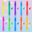300 Piece Mini Bubble Wands in 10 Colors, Party Favors Bulk for Kids, Themed Birthday, Carnival, Wedding, Classroom Prizes, Summer Outdoor Gifts for Boys Girls, Ideal Goodies Bags Stuffer