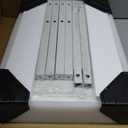 YAOHUOO Dual Monitor Stand Riser, 39Inch Large Monitor Stands for 2 Monitors, Computer Monitor Stand, Wooden Desktop Oraganizer Shelf for Office Desk Computer,Laptop,TV (White)