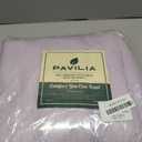 PAVILIA Lavender Purple Knit Throw Blanket for Couch, Twin Bed, Soft Knitted Farmhouse Sofa Throw for Living Room, Lightweight Decorative Summer Blanket for Chair, Outdoor Textured Boho Blanket, 60x80