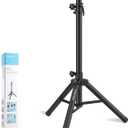 Tripod Speaker Stands Adjustable Height from 33.5" to 53.5" PA DJ Short Tripod Speaker Stand Slim Mini Speaker Stand, Single